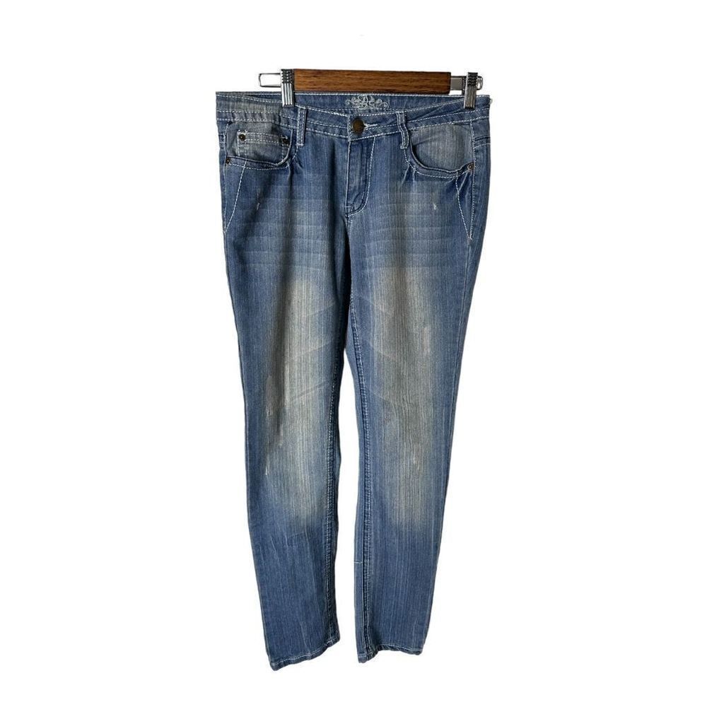 DO Denim Low Rise Light Wash Skinny Jeans - Size 7 Juniors